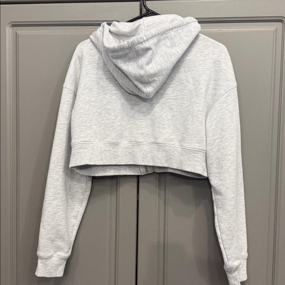 Garage Light Gray crop Hoodie - Picture 3 of 6